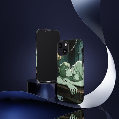 Electric Stare Frankenstein Phone Case — Anime Adam Cover (iPhone, Samsung & Pixel) | Yaoi Monsters