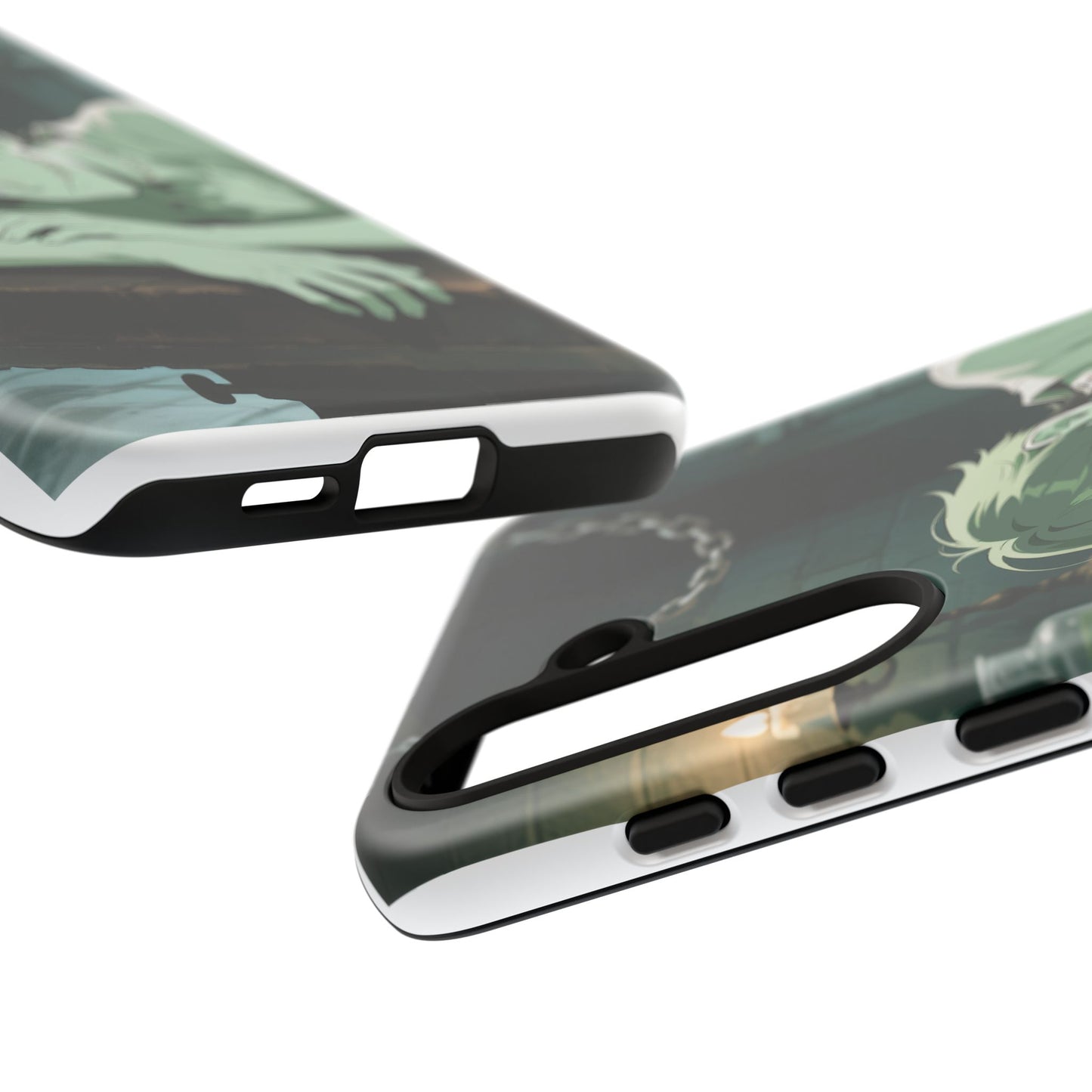 Electric Stare Frankenstein Phone Case — Anime Adam Cover (iPhone, Samsung & Pixel) | Yaoi Monsters