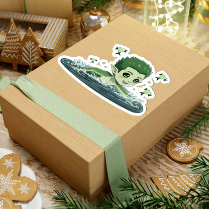 Cutie Monsters Kel “Love Chase” Glossy Vinyl Sticker – Splashing Forward Left