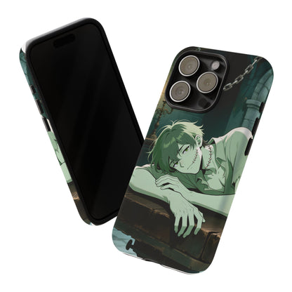 Electric Stare Frankenstein Phone Case — Anime Adam Cover (iPhone, Samsung & Pixel) | Yaoi Monsters