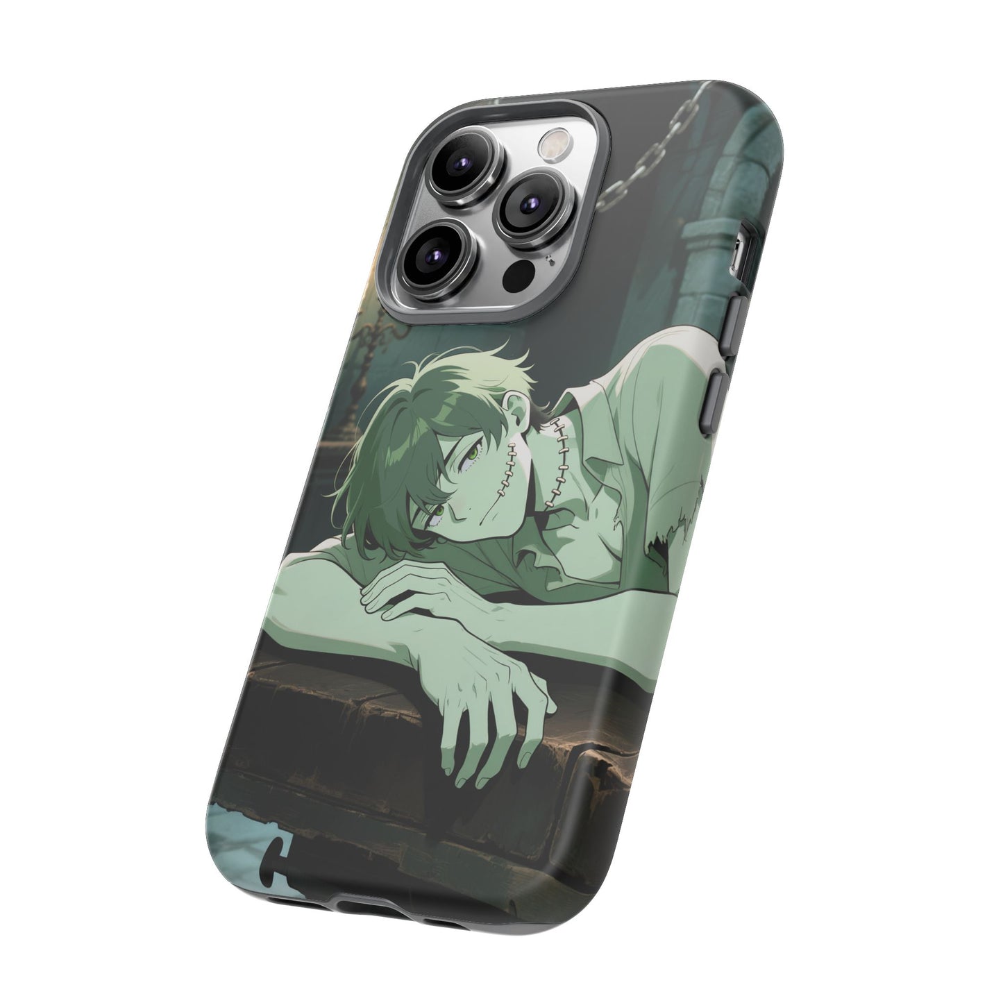 Electric Stare Frankenstein Phone Case — Anime Adam Cover (iPhone, Samsung & Pixel) | Yaoi Monsters