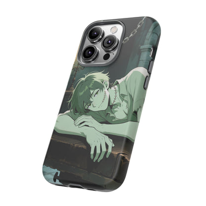 Electric Stare Frankenstein Phone Case — Anime Adam Cover (iPhone, Samsung & Pixel) | Yaoi Monsters