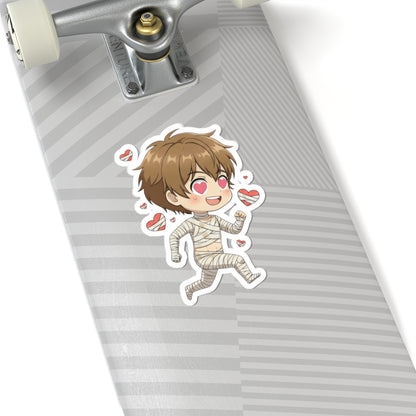 Cutie Monsters Imhotep “Love Chase” Vinyl Sticker – Facing Left