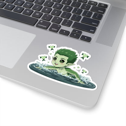Cutie Monsters Kel “Love Chase” Glossy Vinyl Sticker – Splashing Forward