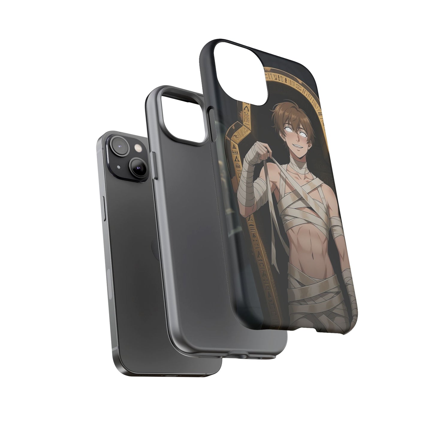 Imhotep Mummy Phone Case – iPhone, Samsung Galaxy & Google Pixel | 3D Wrap Gothic Anime Cover | Yaoi Monsters
