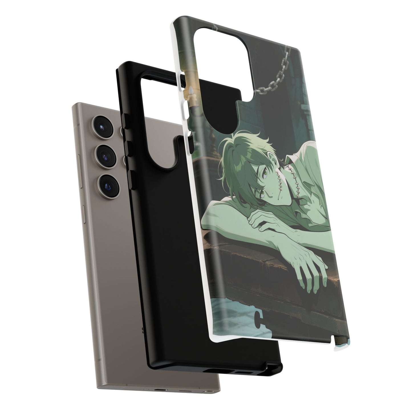 Electric Stare Frankenstein Phone Case — Anime Adam Cover (iPhone, Samsung & Pixel) | Yaoi Monsters