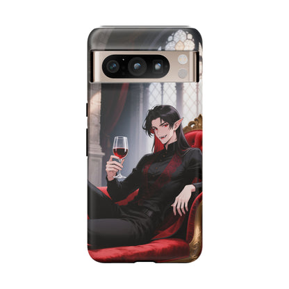 Dracula Velvet Chaise Gothic Vampire Phone Case — Anime Dracula Cover (iPhone, Samsung & Pixel) | Yaoi Monsters