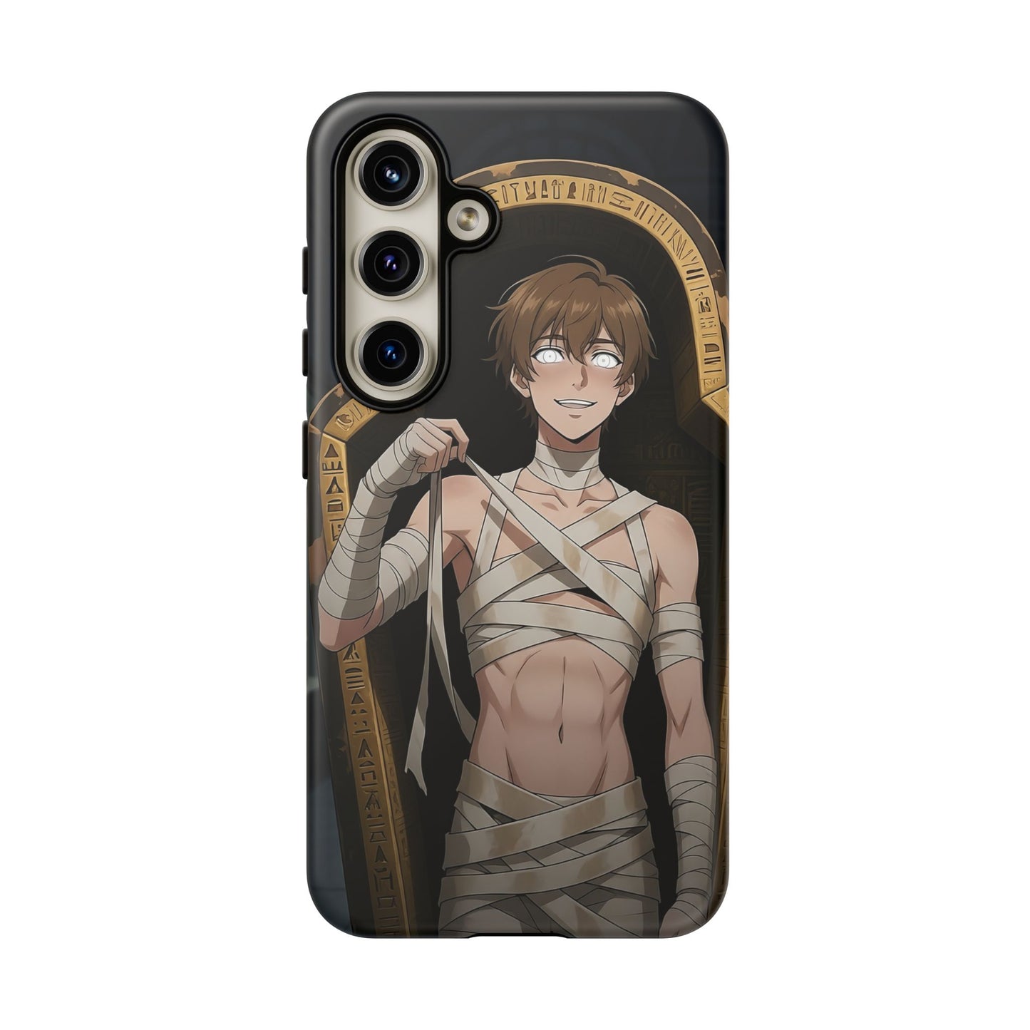 Imhotep Mummy Phone Case – iPhone, Samsung Galaxy & Google Pixel | 3D Wrap Gothic Anime Cover | Yaoi Monsters