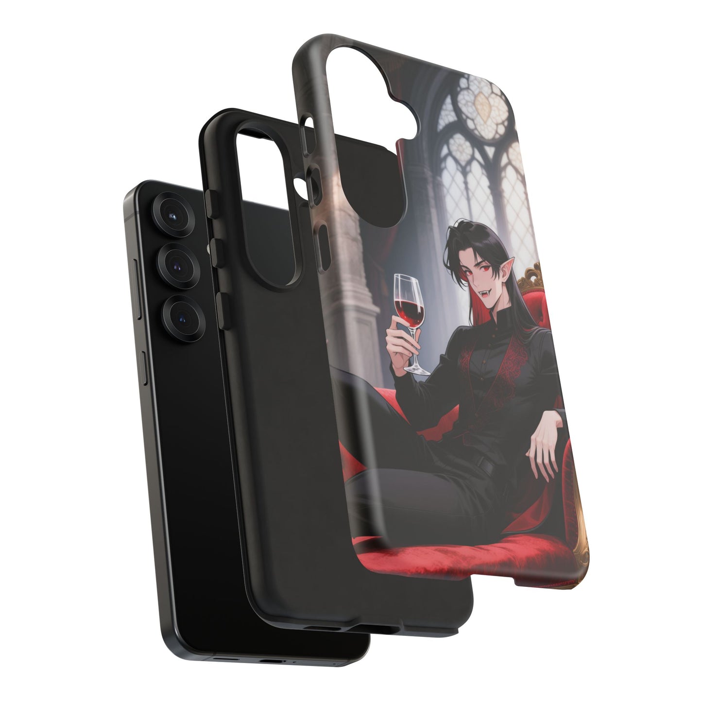 Dracula Velvet Chaise Gothic Vampire Phone Case — Anime Dracula Cover (iPhone, Samsung & Pixel) | Yaoi Monsters