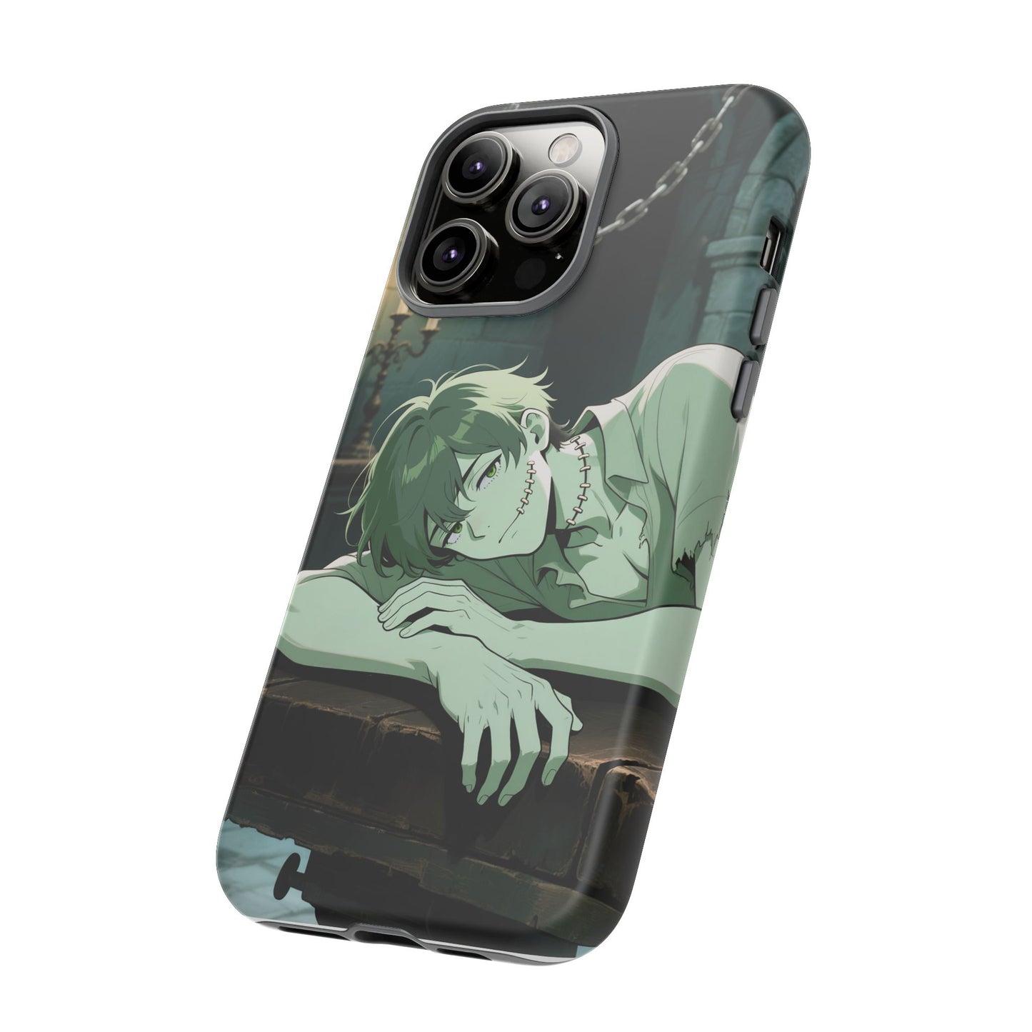 Electric Stare Frankenstein Phone Case — Anime Adam Cover (iPhone, Samsung & Pixel) | Yaoi Monsters