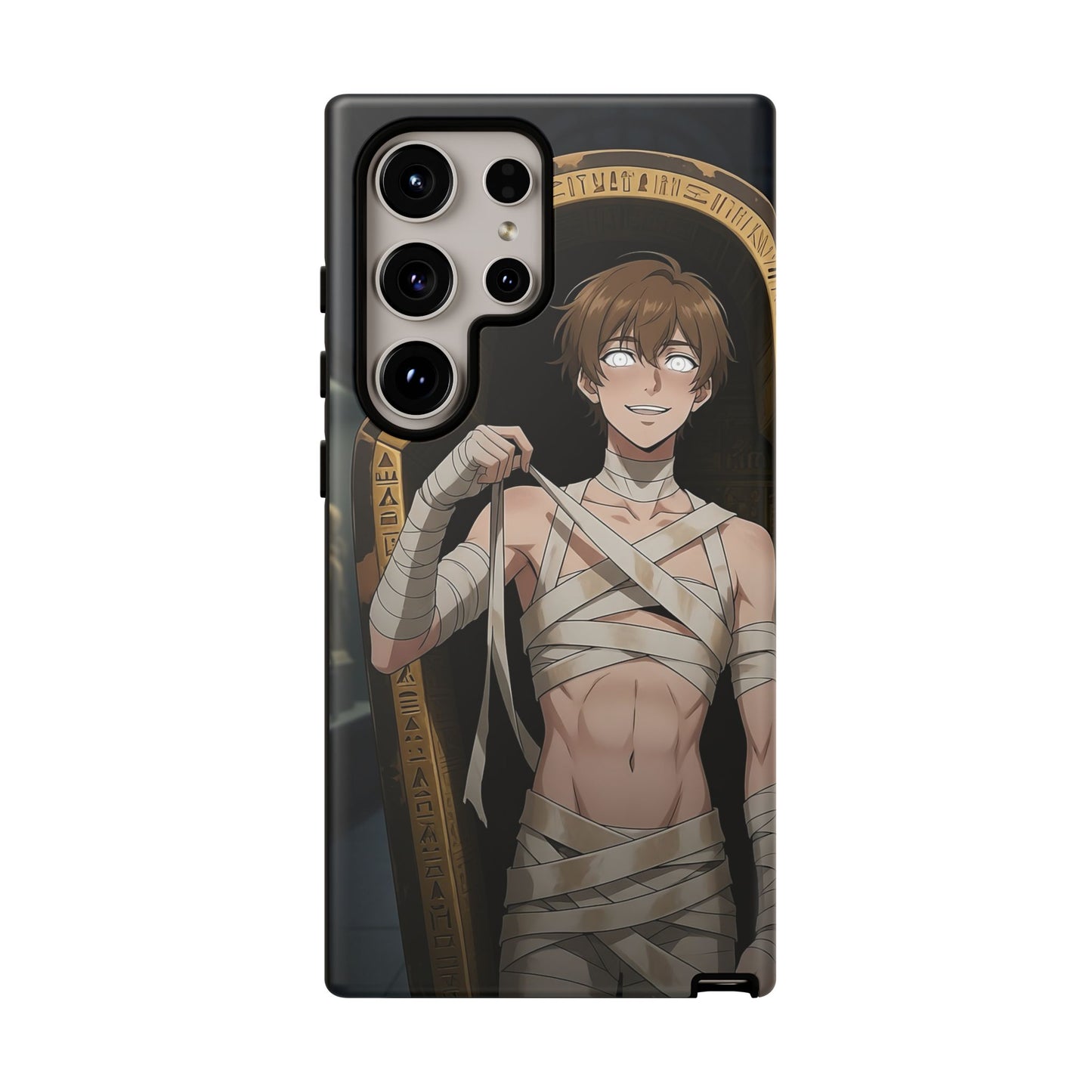 Imhotep Mummy Phone Case – iPhone, Samsung Galaxy & Google Pixel | 3D Wrap Gothic Anime Cover | Yaoi Monsters