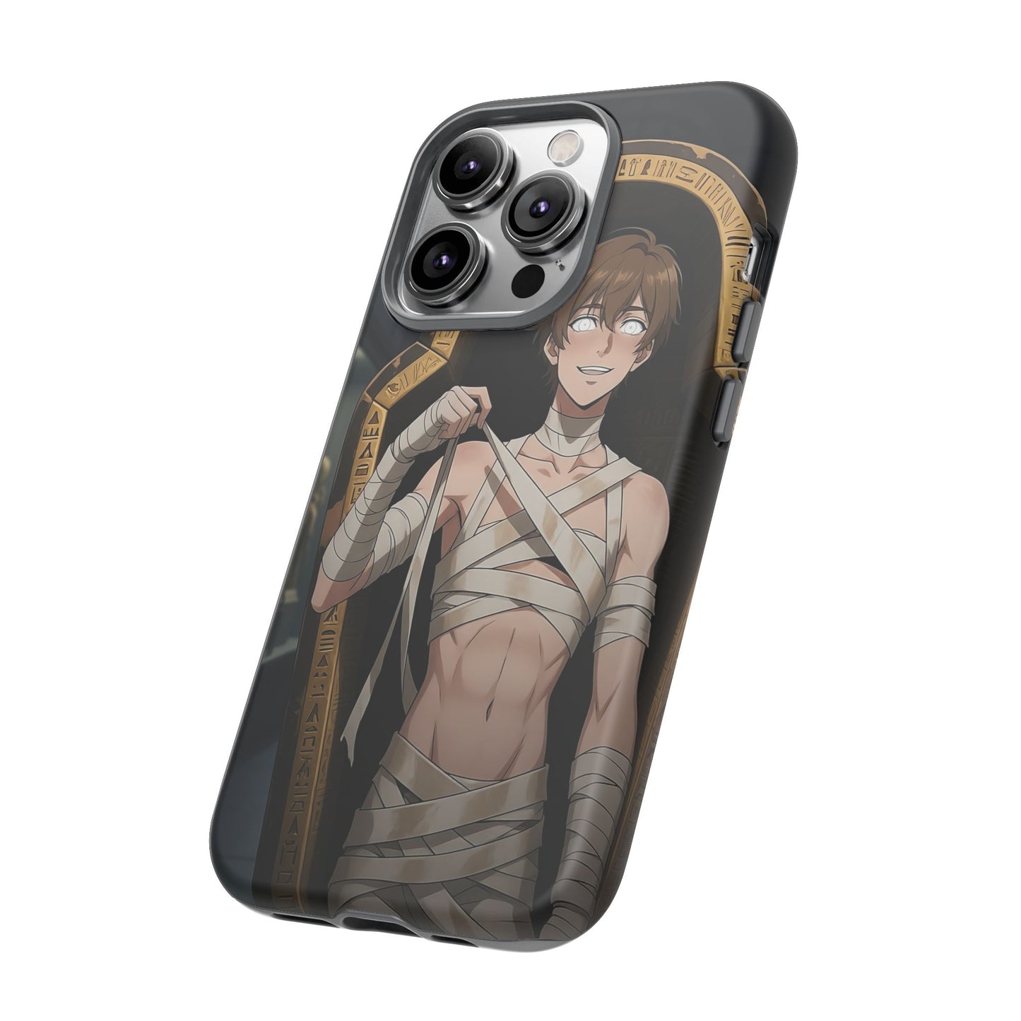 Imhotep Mummy Phone Case – iPhone, Samsung Galaxy & Google Pixel | 3D Wrap Gothic Anime Cover | Yaoi Monsters