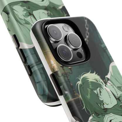 Electric Stare Frankenstein Phone Case — Anime Adam Cover (iPhone, Samsung & Pixel) | Yaoi Monsters