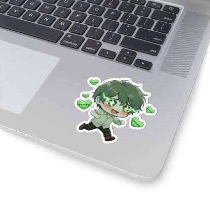 Cutie Monsters Adam “Love Charge” Vinyl Sticker – Running Left