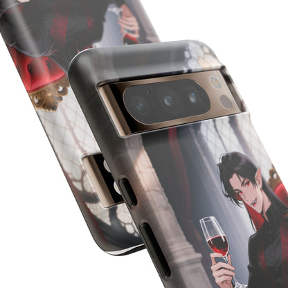 Dracula Velvet Chaise Gothic Vampire Phone Case — Anime Dracula Cover (iPhone, Samsung & Pixel) | Yaoi Monsters