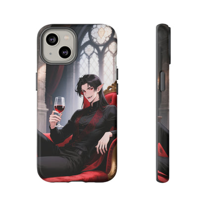 Dracula Velvet Chaise Gothic Vampire Phone Case — Anime Dracula Cover (iPhone, Samsung & Pixel) | Yaoi Monsters