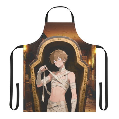 Imhotep Mummy Kitchen Hex Apron – Stain-Resistant Chef Apron | Gothic Anime Cooking Gift | Yaoi Monsters