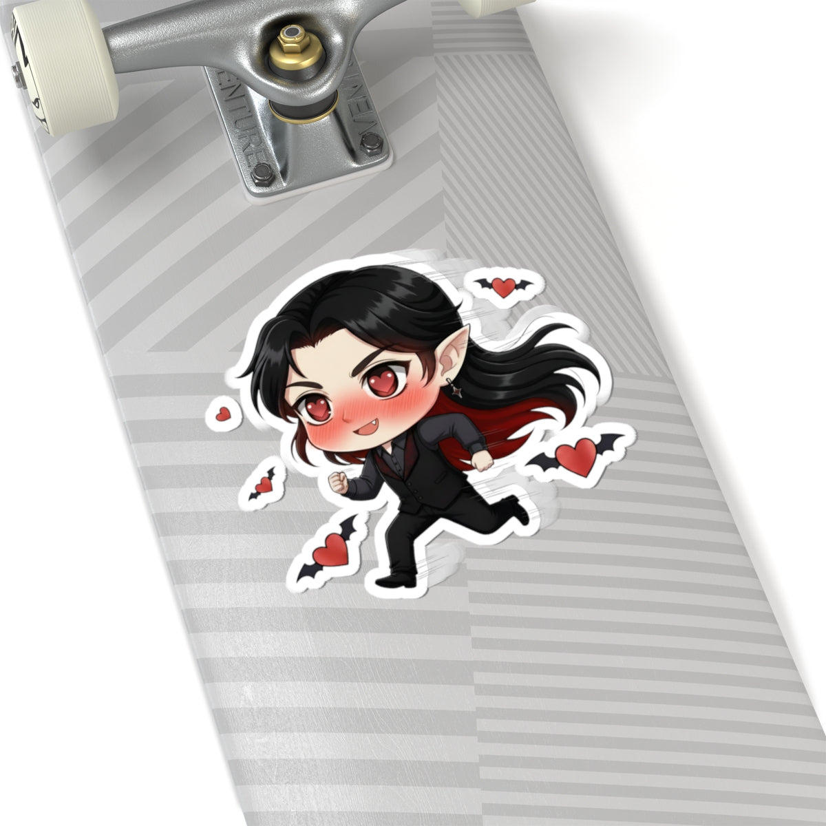 Cutie Monsters Dracula “Love Chase” Vinyl Sticker – Facing Left