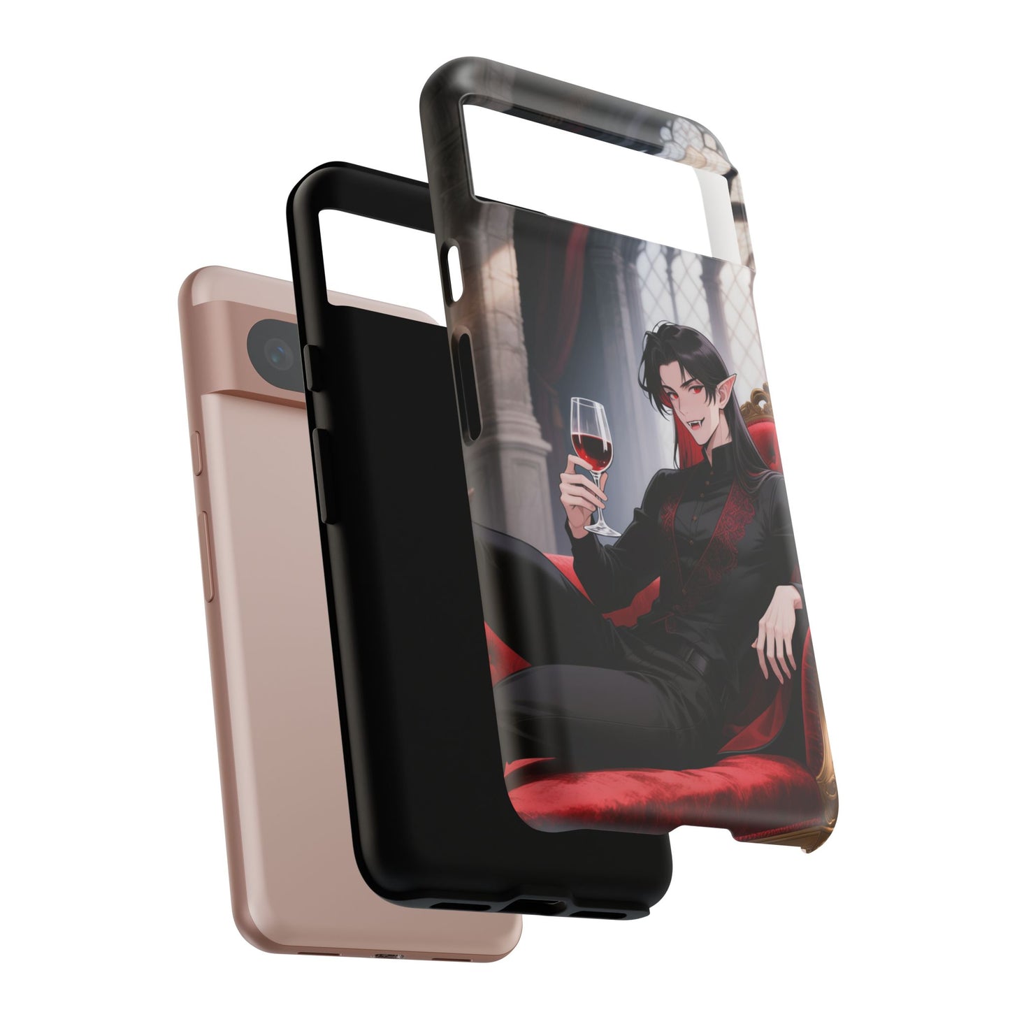Dracula Velvet Chaise Gothic Vampire Phone Case — Anime Dracula Cover (iPhone, Samsung & Pixel) | Yaoi Monsters