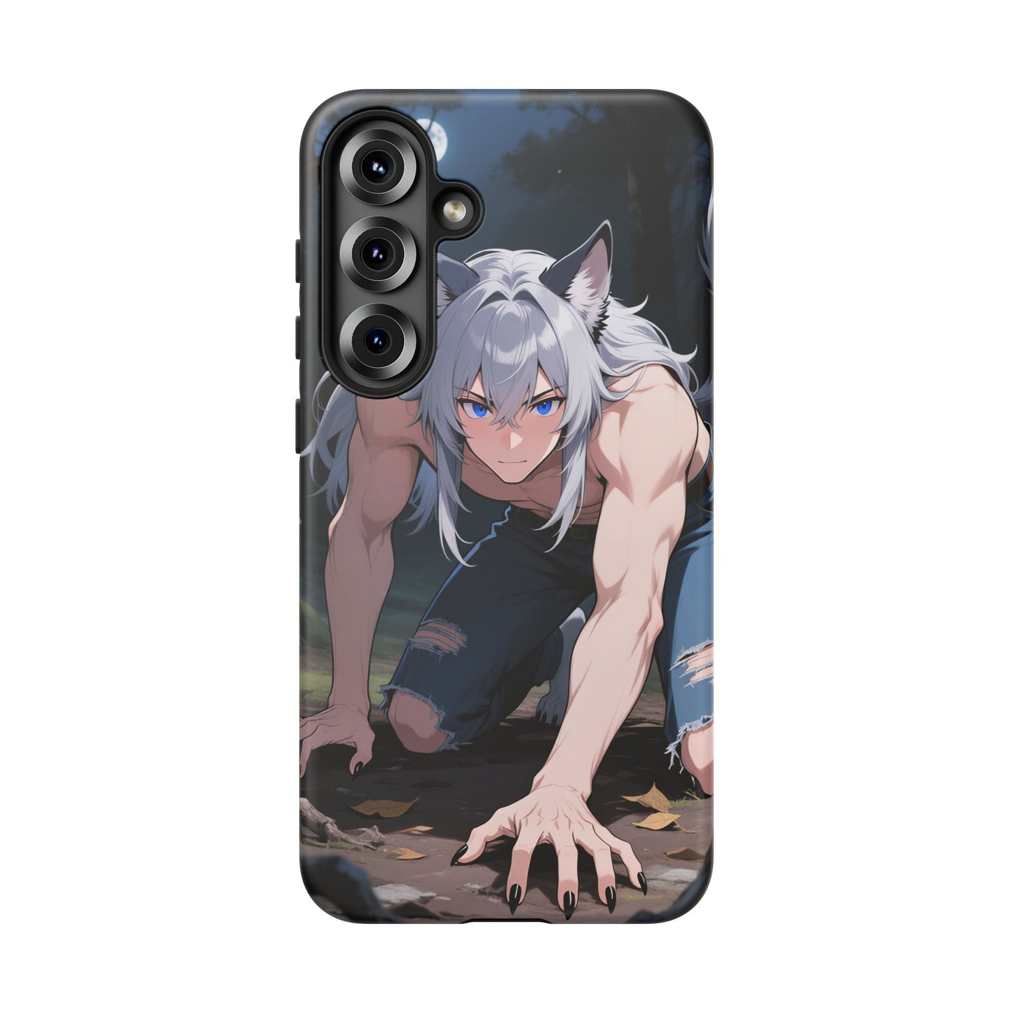 Luca Moonlit Werewolf Tough Phone Case — Anime Wolfman Cover (iPhone, Samsung Galaxy & Google Pixel) | Yaoi Monsters