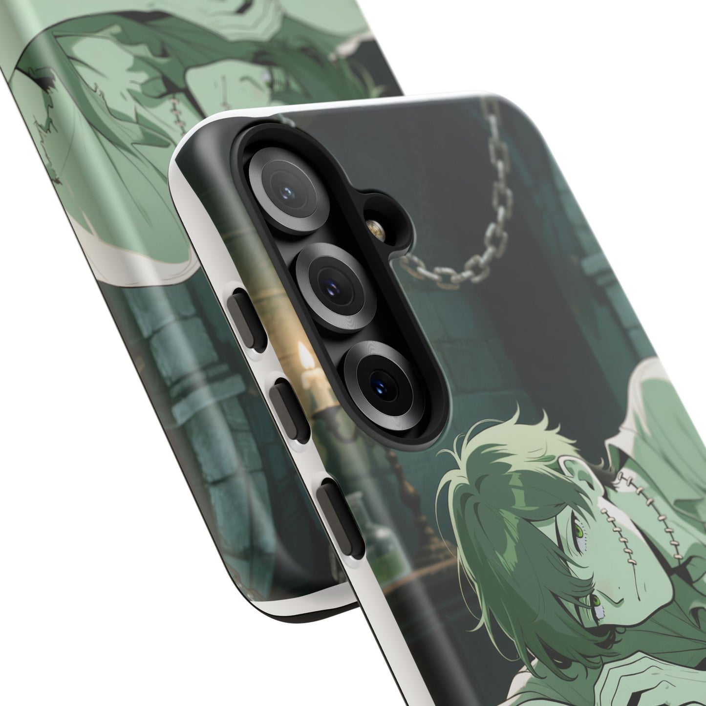 Electric Stare Frankenstein Phone Case — Anime Adam Cover (iPhone, Samsung & Pixel) | Yaoi Monsters