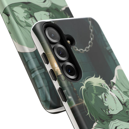 Electric Stare Frankenstein Phone Case — Anime Adam Cover (iPhone, Samsung & Pixel) | Yaoi Monsters
