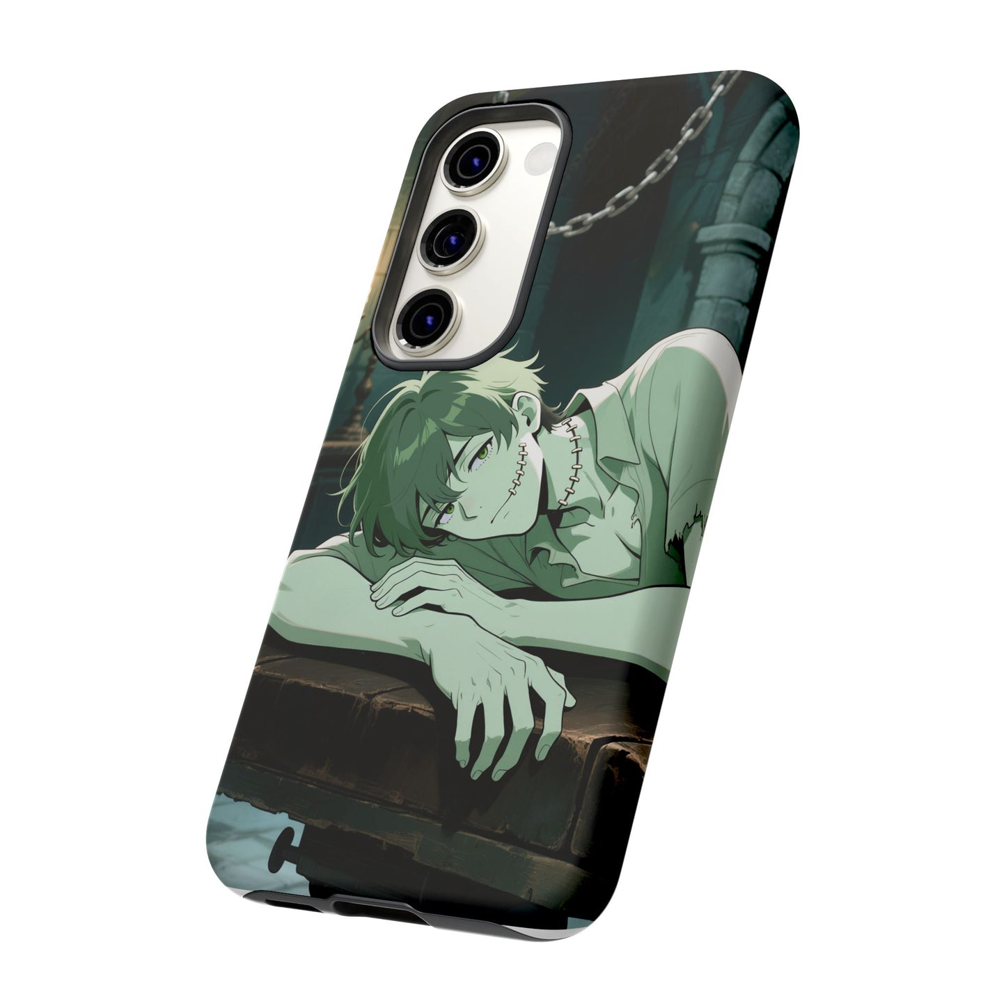 Electric Stare Frankenstein Phone Case — Anime Adam Cover (iPhone, Samsung & Pixel) | Yaoi Monsters