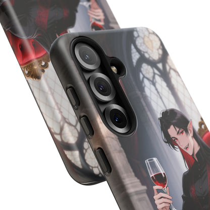 Dracula Velvet Chaise Gothic Vampire Phone Case — Anime Dracula Cover (iPhone, Samsung & Pixel) | Yaoi Monsters