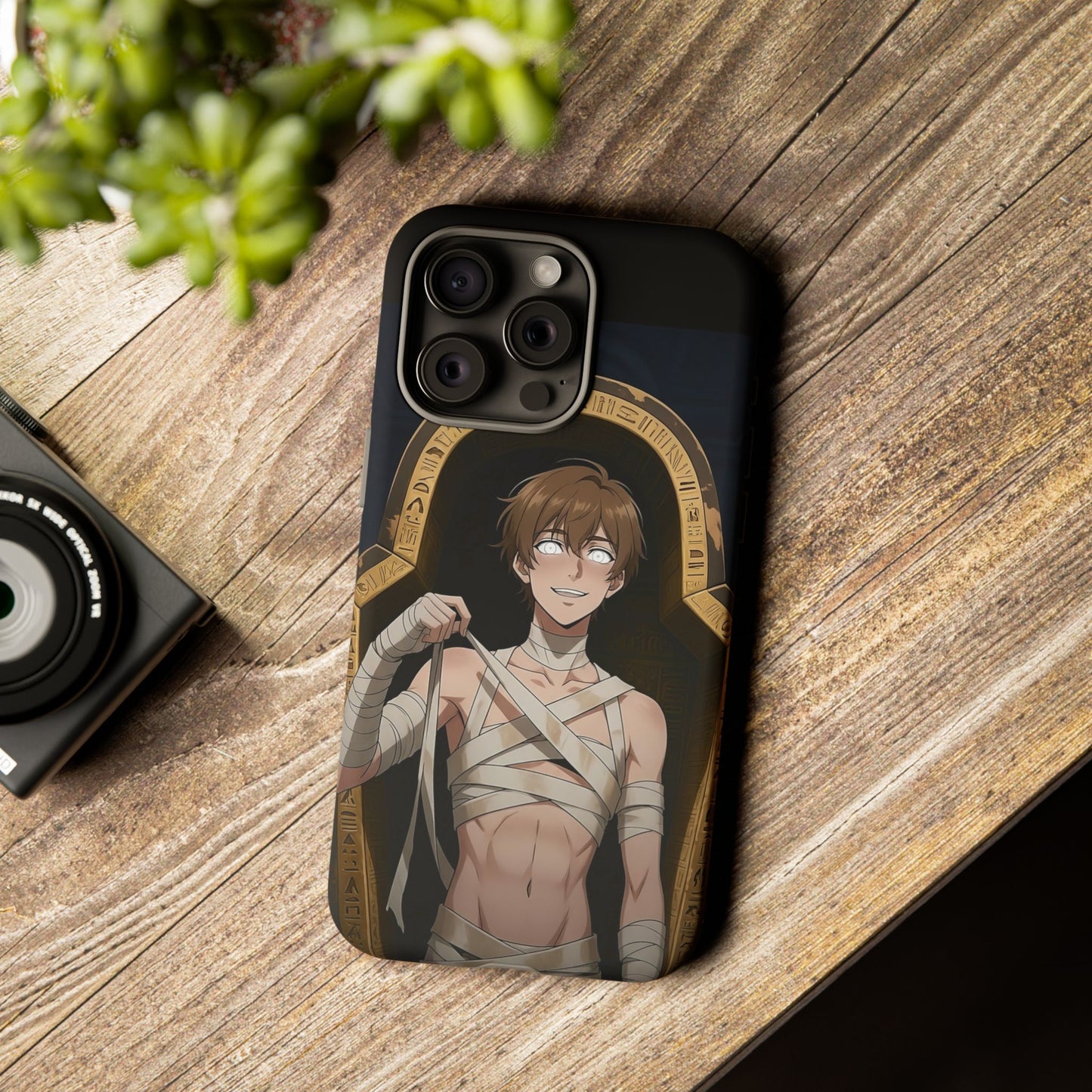 Imhotep Mummy Phone Case – iPhone, Samsung Galaxy & Google Pixel | 3D Wrap Gothic Anime Cover | Yaoi Monsters