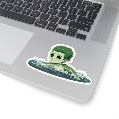 Cutie Monsters Kel “Love Panic” Glossy Vinyl Sticker – Splashing Away