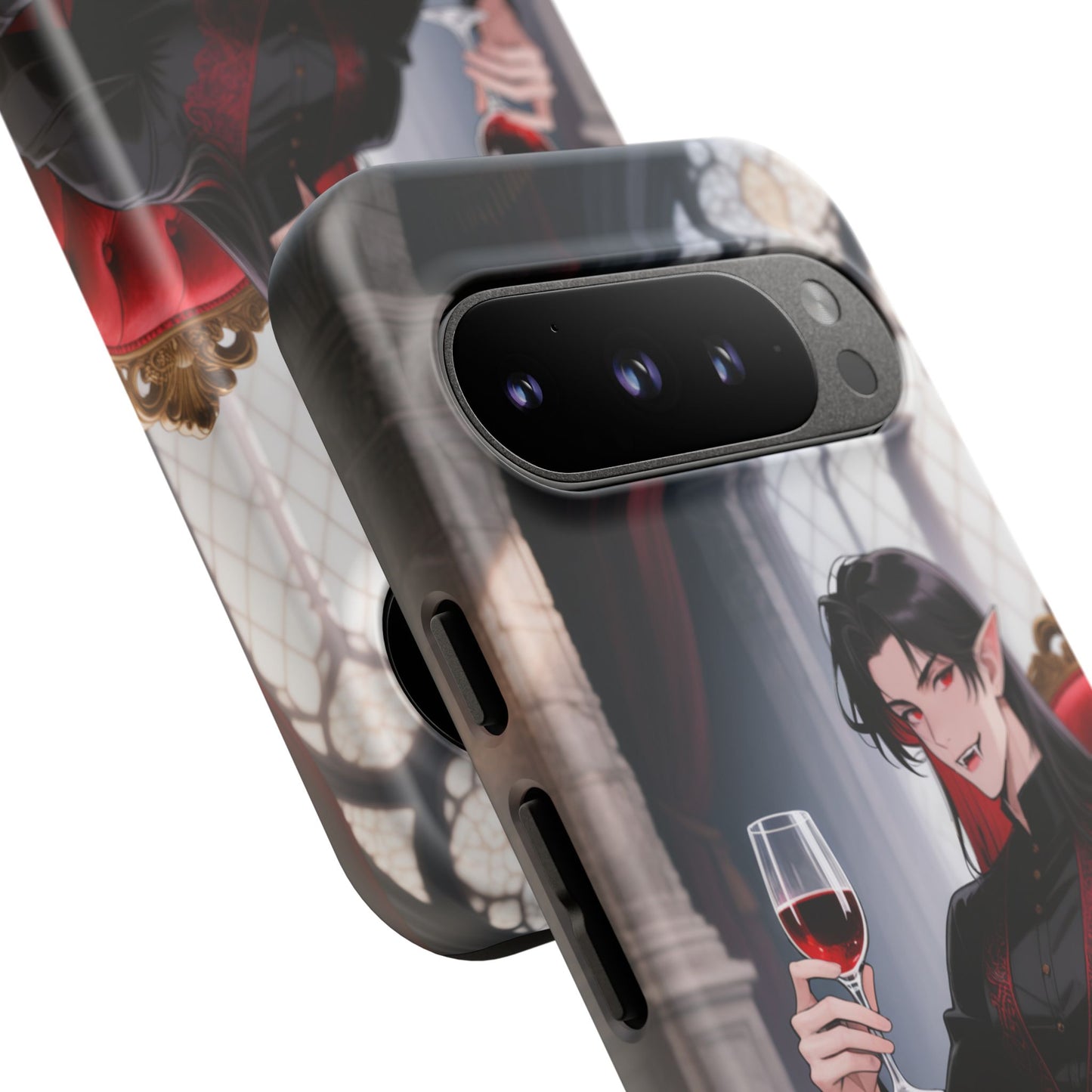 Dracula Velvet Chaise Gothic Vampire Phone Case — Anime Dracula Cover (iPhone, Samsung & Pixel) | Yaoi Monsters