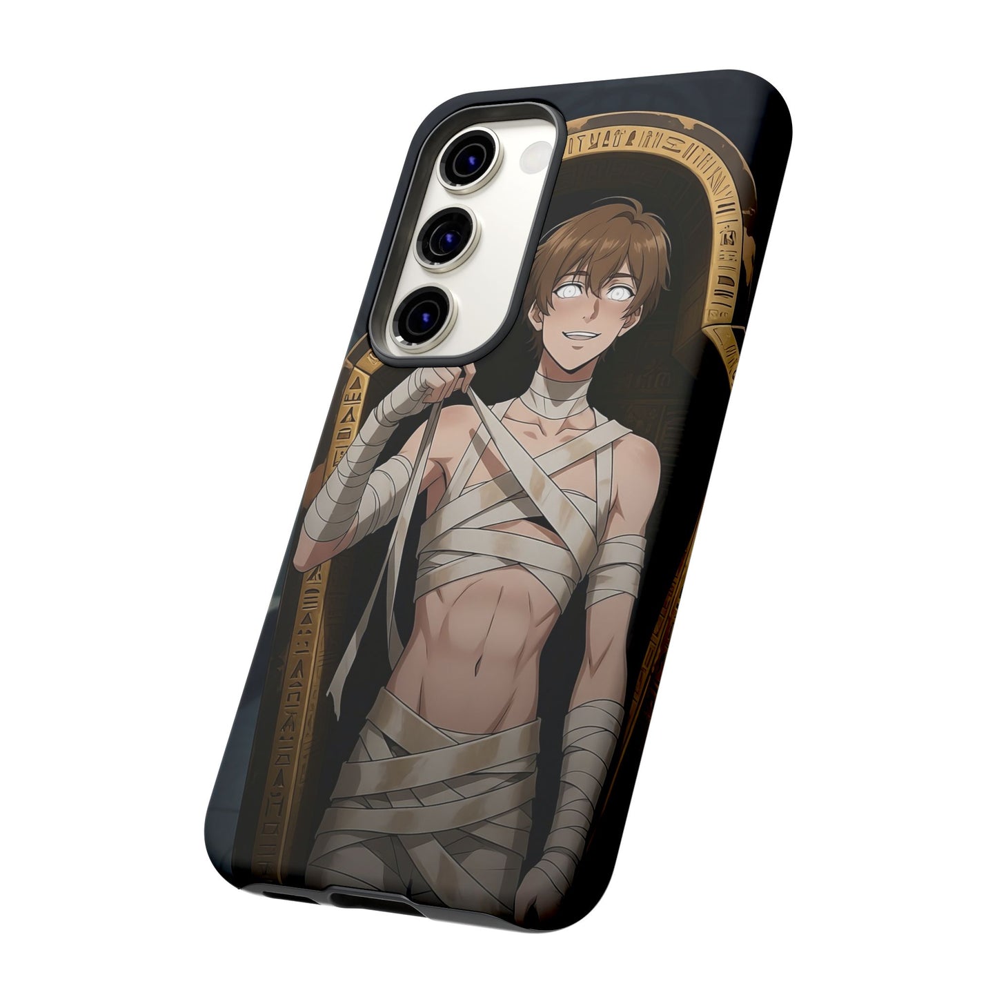 Imhotep Mummy Phone Case – iPhone, Samsung Galaxy & Google Pixel | 3D Wrap Gothic Anime Cover | Yaoi Monsters