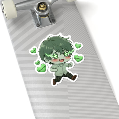 Cutie Monsters Adam “Love Charge” Vinyl Sticker – Running Left
