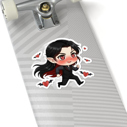 Cutie Monsters Dracula “Love Chase” Vinyl Sticker – Facing Left