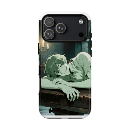 Electric Stare Frankenstein Phone Case — Anime Adam Cover (iPhone, Samsung & Pixel) | Yaoi Monsters