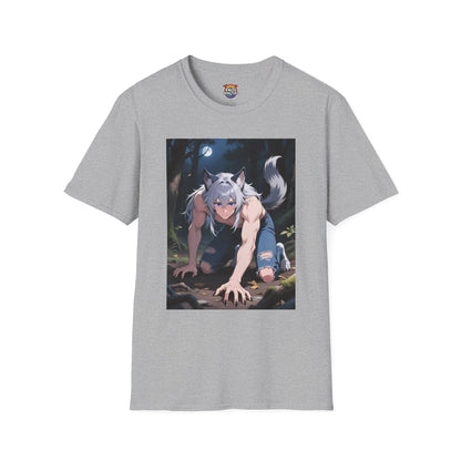 Luca Moonlit Werewolf Unisex T-Shirt — Anime Wolfman Graphic Tee | Yaoi Monsters