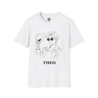 Theo “Cool & Unseen” Line Art Shirt— Anime Lagoon Monster Tee | Yaoi Monsters