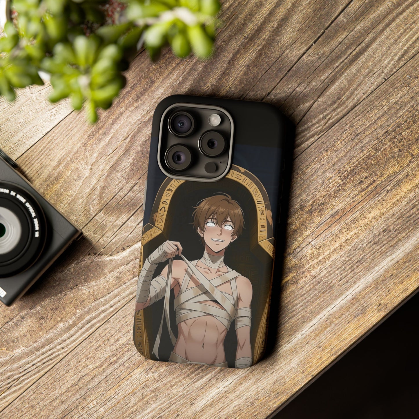 Imhotep Mummy Phone Case – iPhone, Samsung Galaxy & Google Pixel | 3D Wrap Gothic Anime Cover | Yaoi Monsters