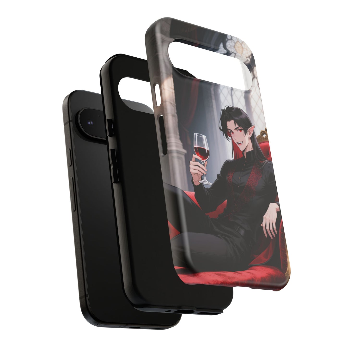 Dracula Velvet Chaise Gothic Vampire Phone Case — Anime Dracula Cover (iPhone, Samsung & Pixel) | Yaoi Monsters