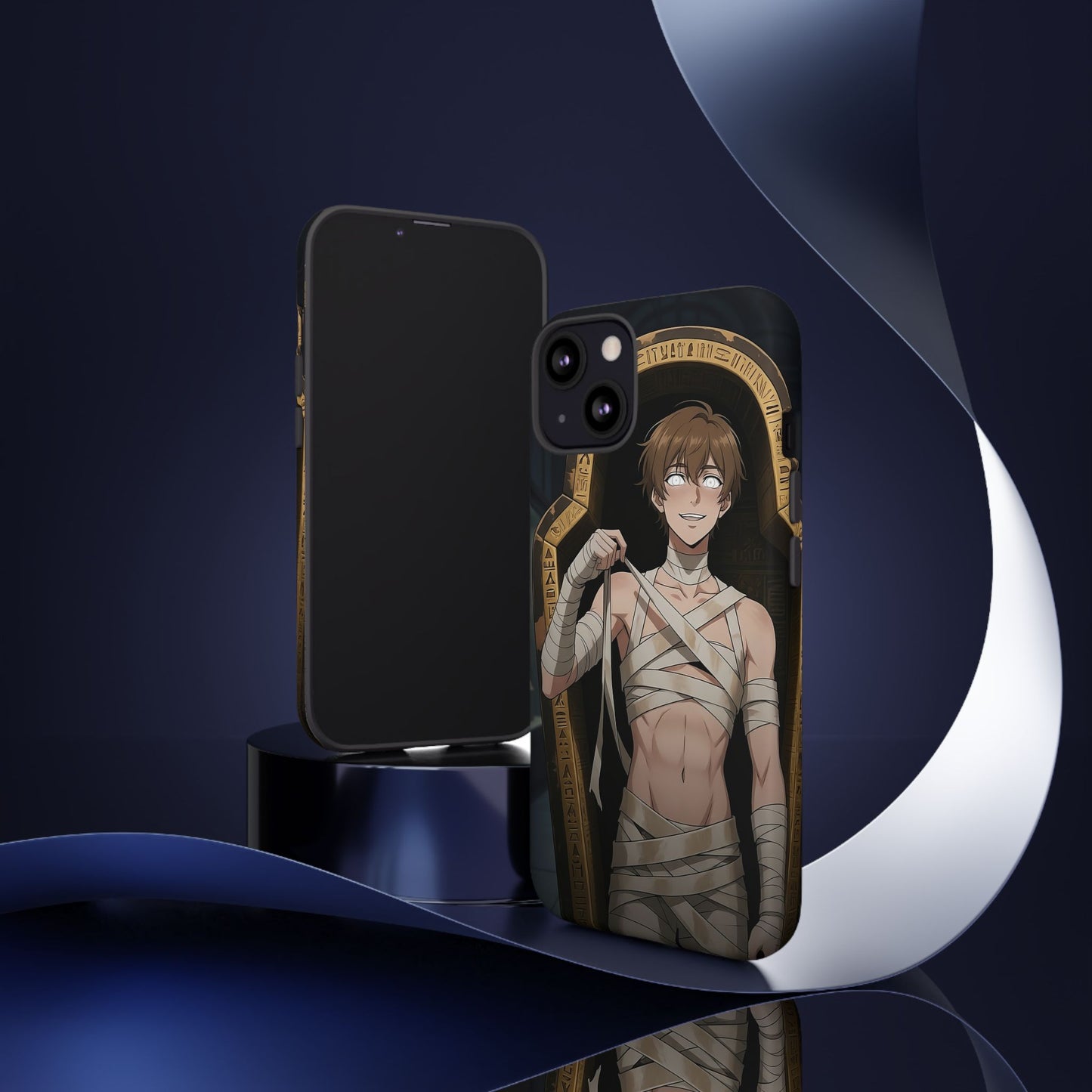 Imhotep Mummy Phone Case – iPhone, Samsung Galaxy & Google Pixel | 3D Wrap Gothic Anime Cover | Yaoi Monsters
