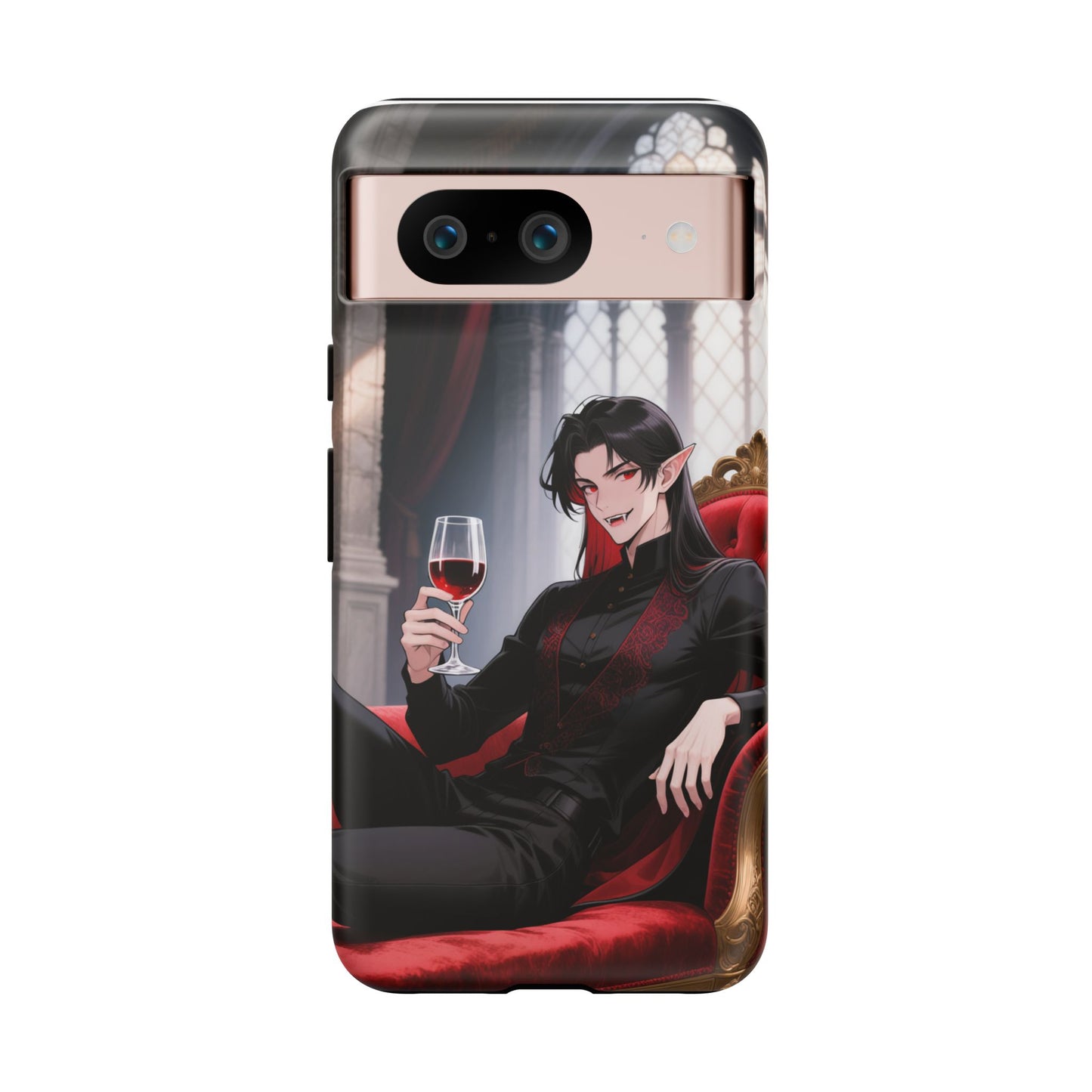 Dracula Velvet Chaise Gothic Vampire Phone Case — Anime Dracula Cover (iPhone, Samsung & Pixel) | Yaoi Monsters