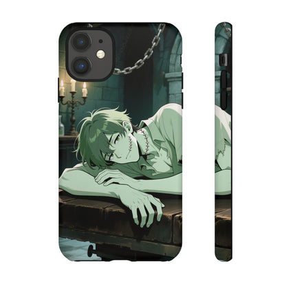 Electric Stare Frankenstein Phone Case — Anime Adam Cover (iPhone, Samsung & Pixel) | Yaoi Monsters