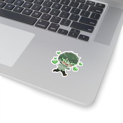 Cutie Monsters Adam “Love Charge” Vinyl Sticker – Running Left
