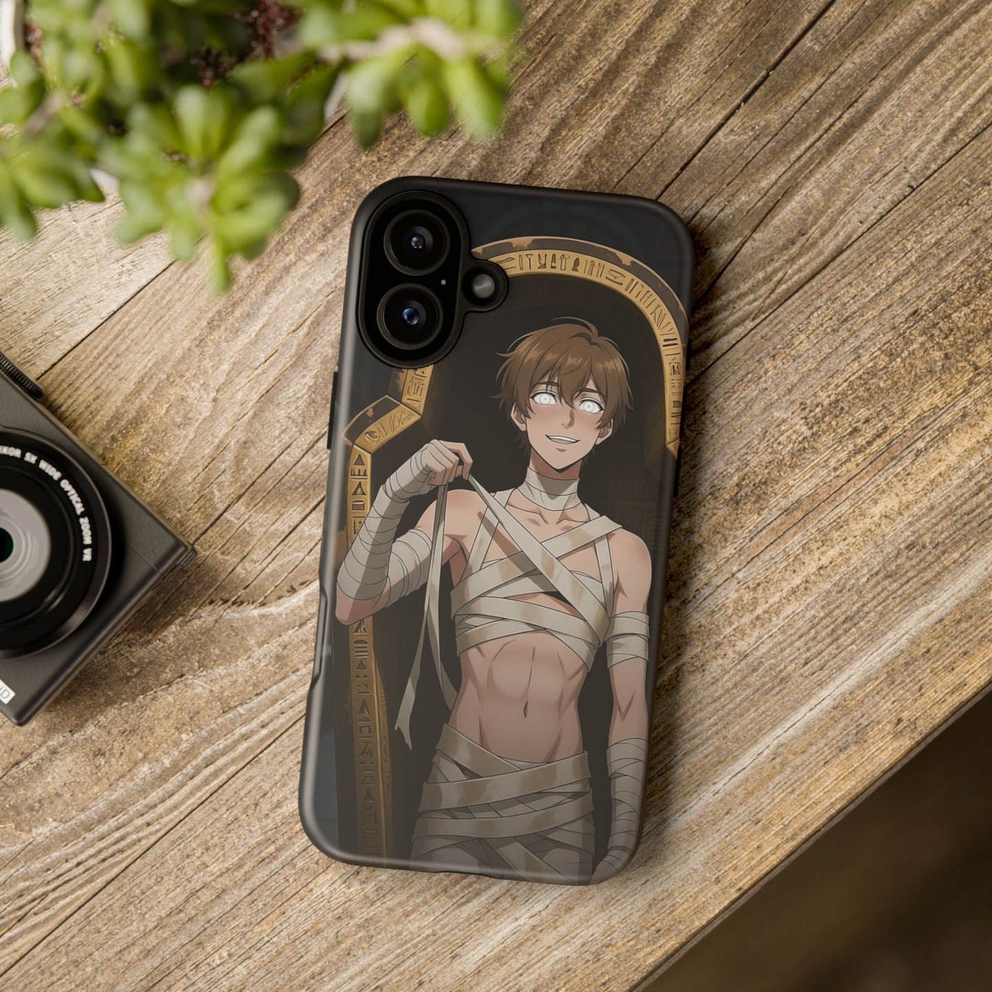 Imhotep Mummy Phone Case – iPhone, Samsung Galaxy & Google Pixel | 3D Wrap Gothic Anime Cover | Yaoi Monsters