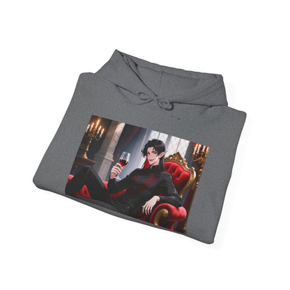 Dracula Velvet Chaise Unisex Hoodie — Gothic Vampire Anime Sweatshirt | Yaoi Monsters
