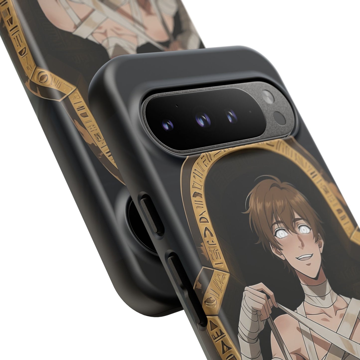 Imhotep Mummy Phone Case – iPhone, Samsung Galaxy & Google Pixel | 3D Wrap Gothic Anime Cover | Yaoi Monsters