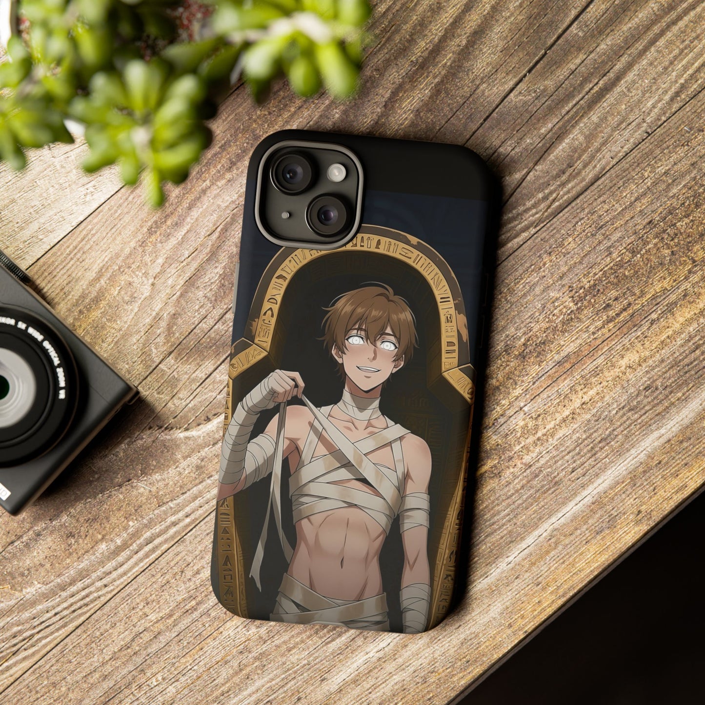 Imhotep Mummy Phone Case – iPhone, Samsung Galaxy & Google Pixel | 3D Wrap Gothic Anime Cover | Yaoi Monsters