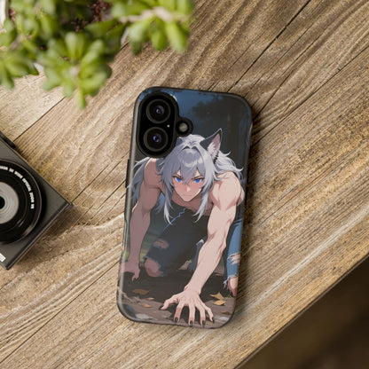 Luca Moonlit Werewolf Tough Phone Case — Anime Wolfman Cover (iPhone, Samsung Galaxy & Google Pixel) | Yaoi Monsters