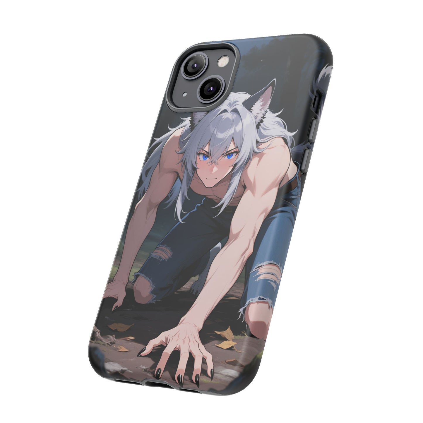 Luca Moonlit Werewolf Tough Phone Case — Anime Wolfman Cover (iPhone, Samsung Galaxy & Google Pixel) | Yaoi Monsters