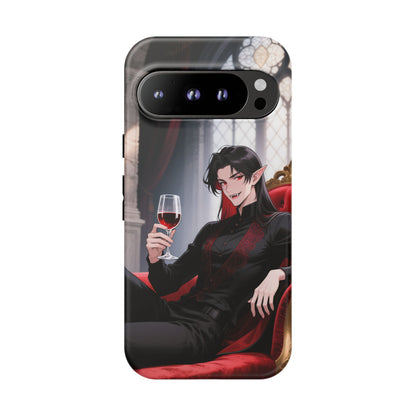 Dracula Velvet Chaise Gothic Vampire Phone Case — Anime Dracula Cover (iPhone, Samsung & Pixel) | Yaoi Monsters